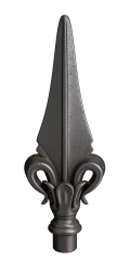MN151 wrought iron rail head
