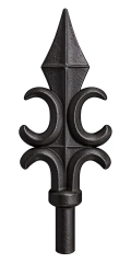 TF22 wrought iron rail head
