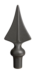 TF21 wrought iron rail head