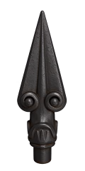 MN129 wrought iron rail head