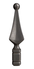 TF11 wrought iron rail head